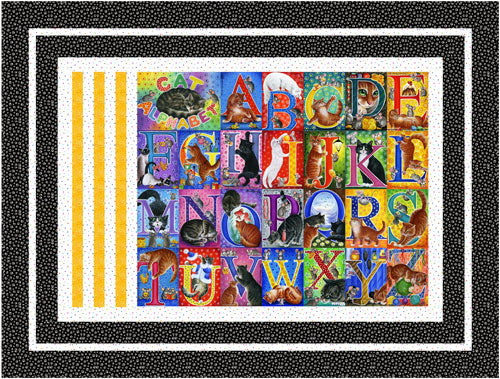 Cat Alphabet: Aurora - Black