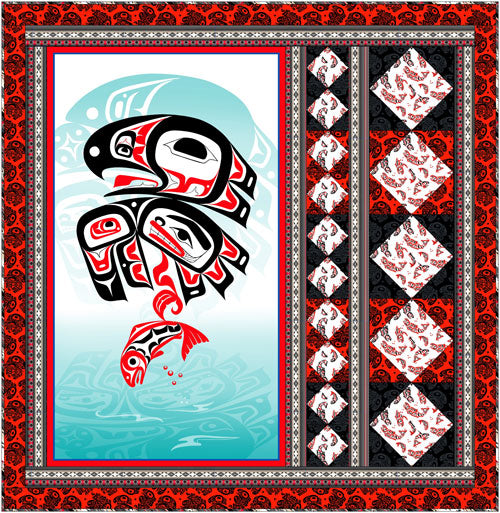 Dutch Tiles: Eagle's World - Red