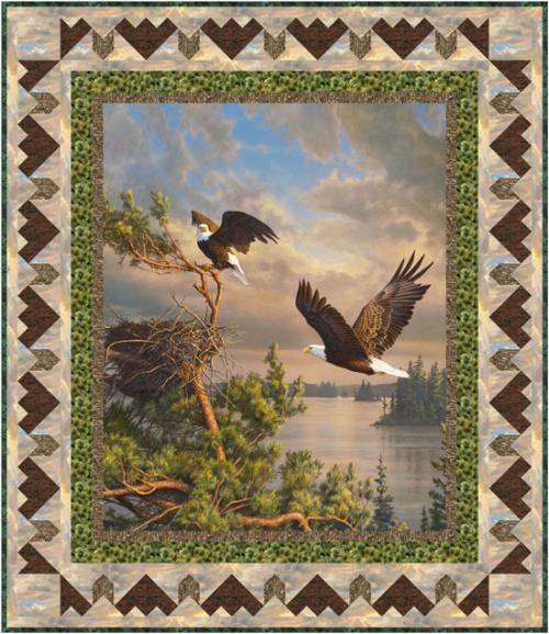 Circling Eagles by Tourmaline & Thyme Quilts