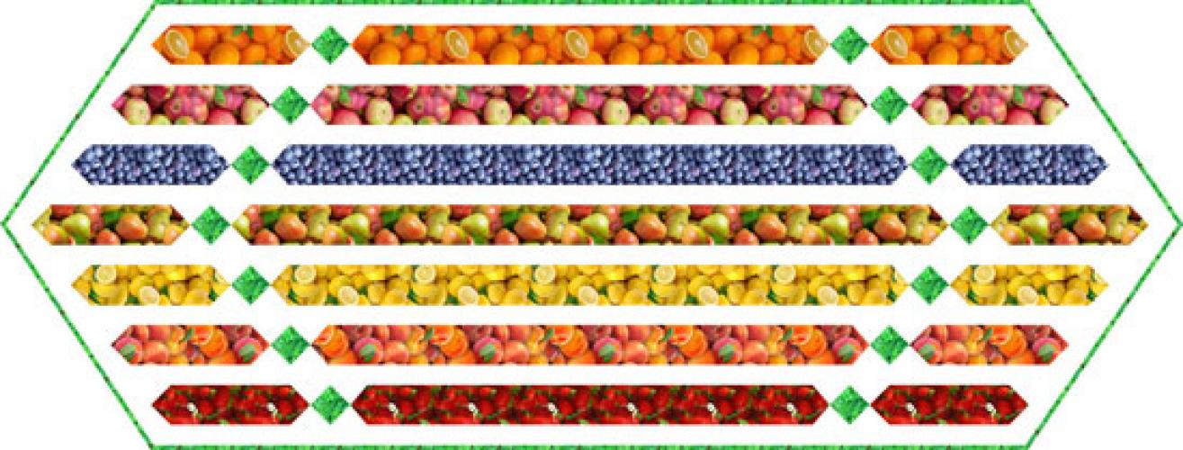 Farm Fresh Runner - Fruits by Pine Tree Country Quilts