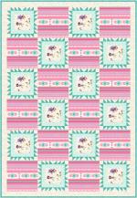 Coneflower Squares: Cream by Tourmaline & Thyme Quilts