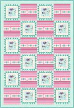 Coneflower Squares: Teal by Tourmaline & Thyme Quilts